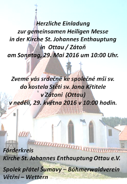 Einladung Gottesdienst